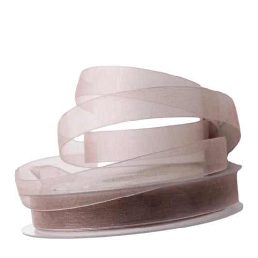 Hotex Chiffonband N 28 Mittelbraun, 10 m