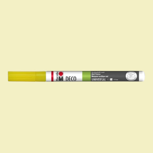 Marabu Deco Painter Acrylmarker Gelb – Matt