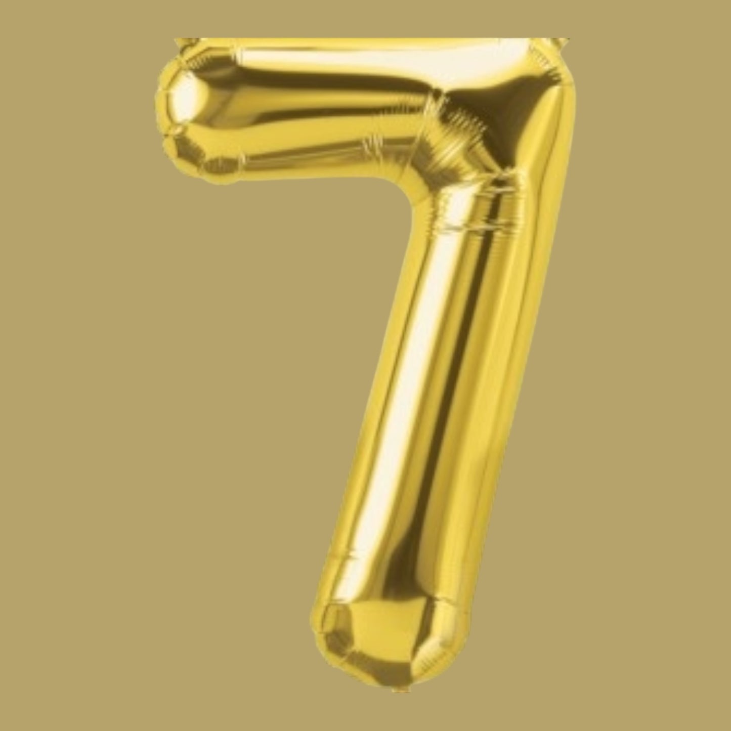 Folienballon Zahl „7“ – Gold, 86 cm
