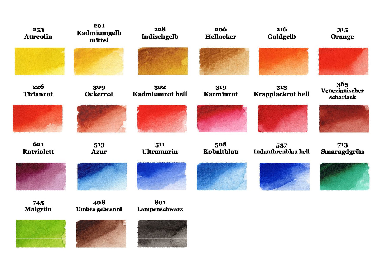 Nevskaya Palitra White Nights ™ Aquarellfarbe Set im Metallkasten 21 x 2,5 ml Näpfchen