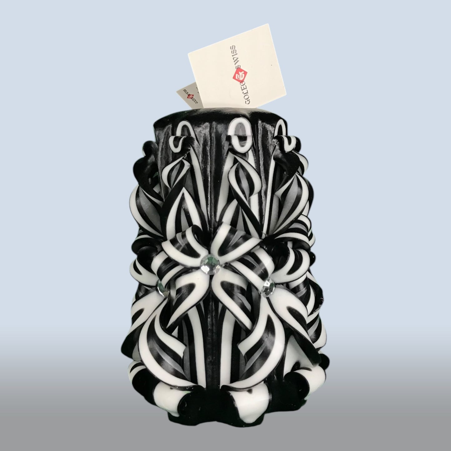 Geschnitzte Kerze Mittel - Mono Shade