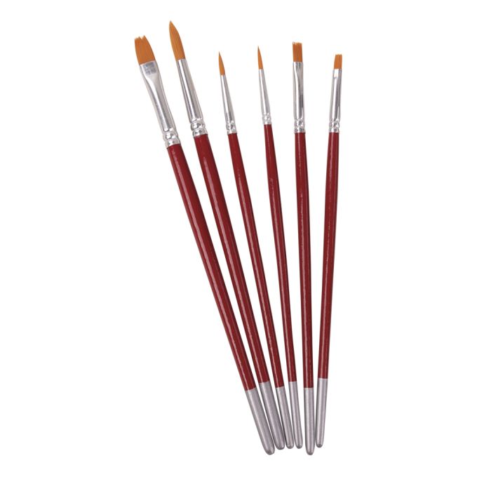Rayher Brush Set Hobby Creative, FSC 100% -Set with 6 brushes