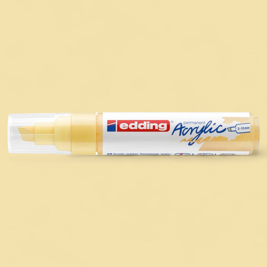 Edding 5000 Acrylmarker pastellgelb 915 , Keilspitze 5-10 mm