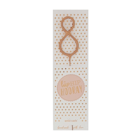 Wundercandle Wunderkerze „Hip Hip Hooray“, 8