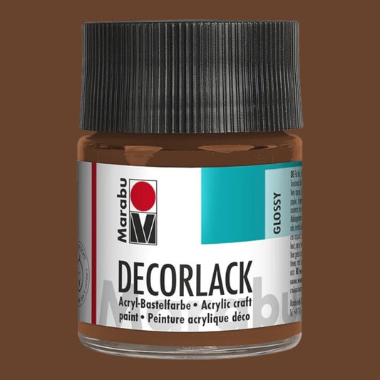 Marabu Decorlack Acryl Glanz Mittelbraun 040