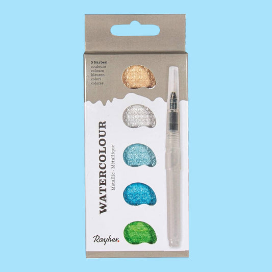 Rayher Aquarell 5er Set Metallic