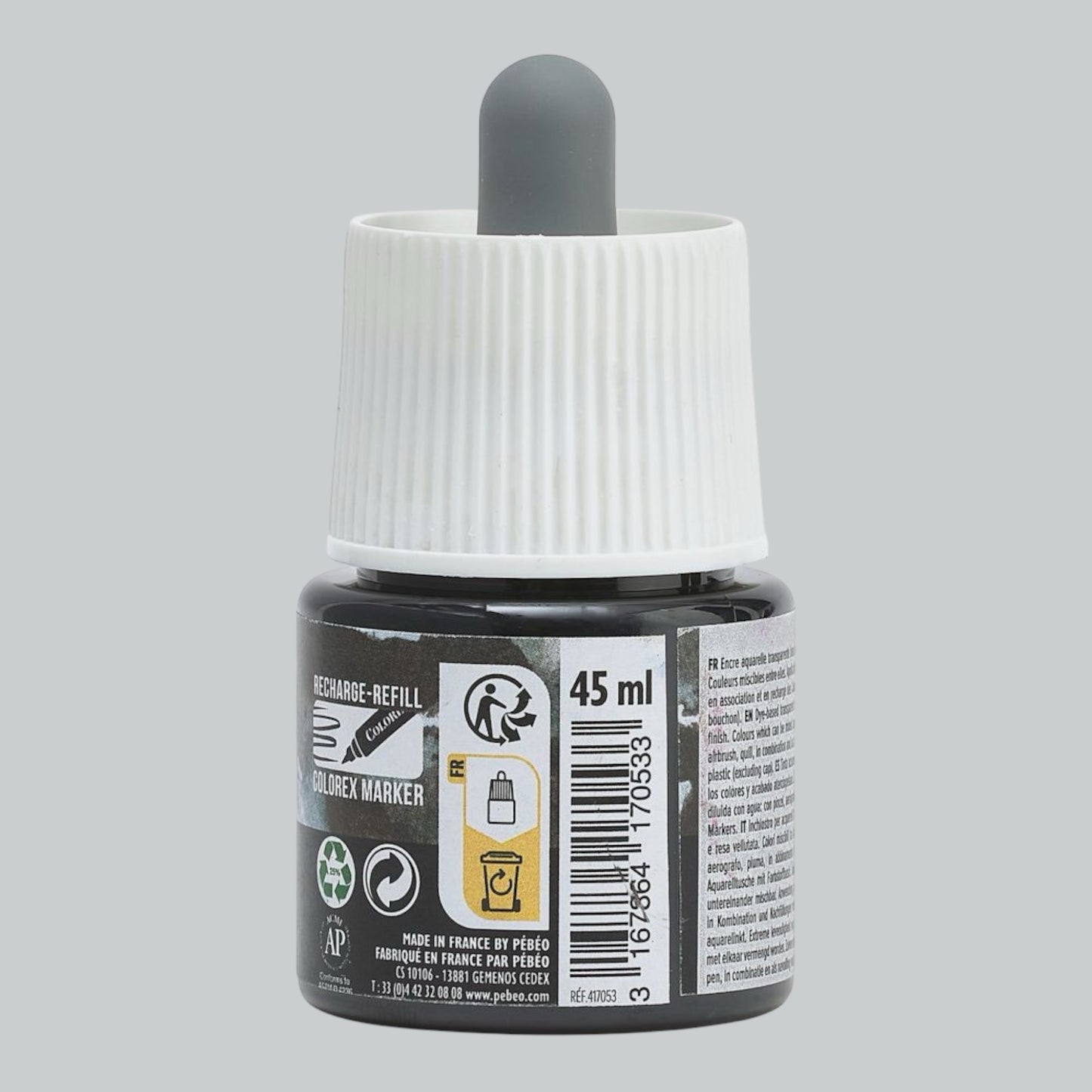 Pebeo Colorex Inks - Ivory Black, 45 ml