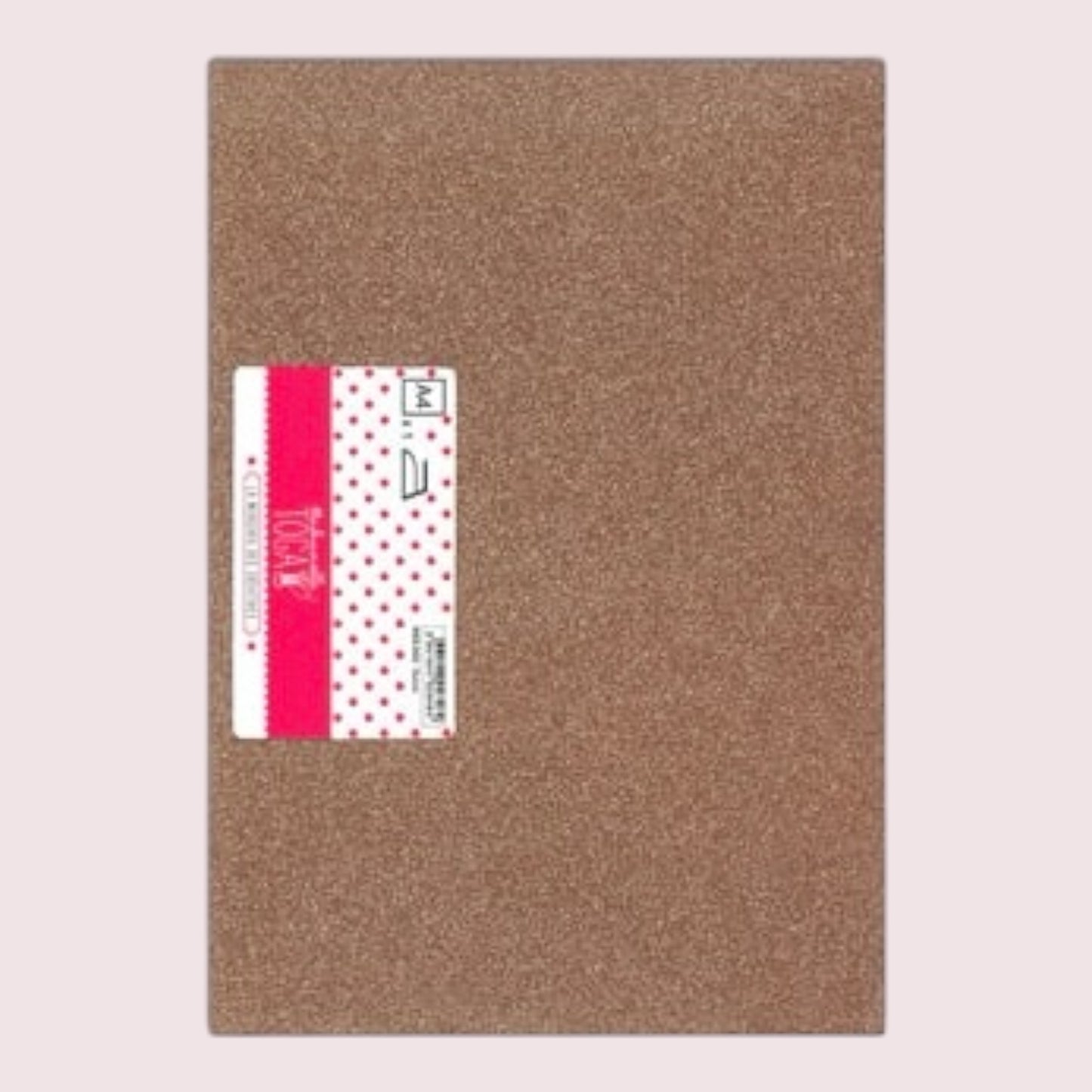 Mademoiselle TOGA – Iron-on foil with glitter - copper, A4