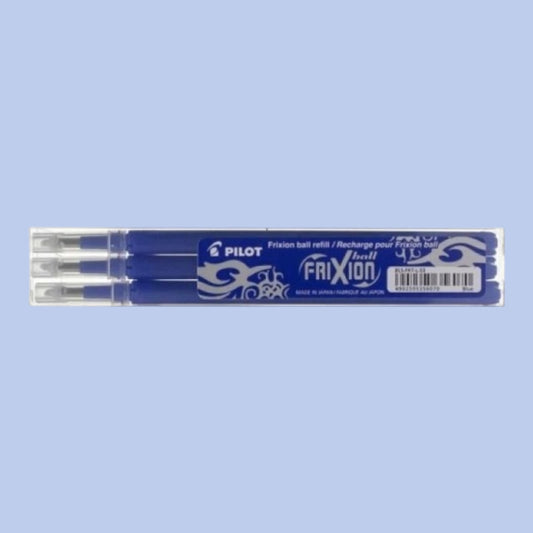 Pilot FriXion Refill – Set 3 Ersatzminen, Blau 0,7 mm