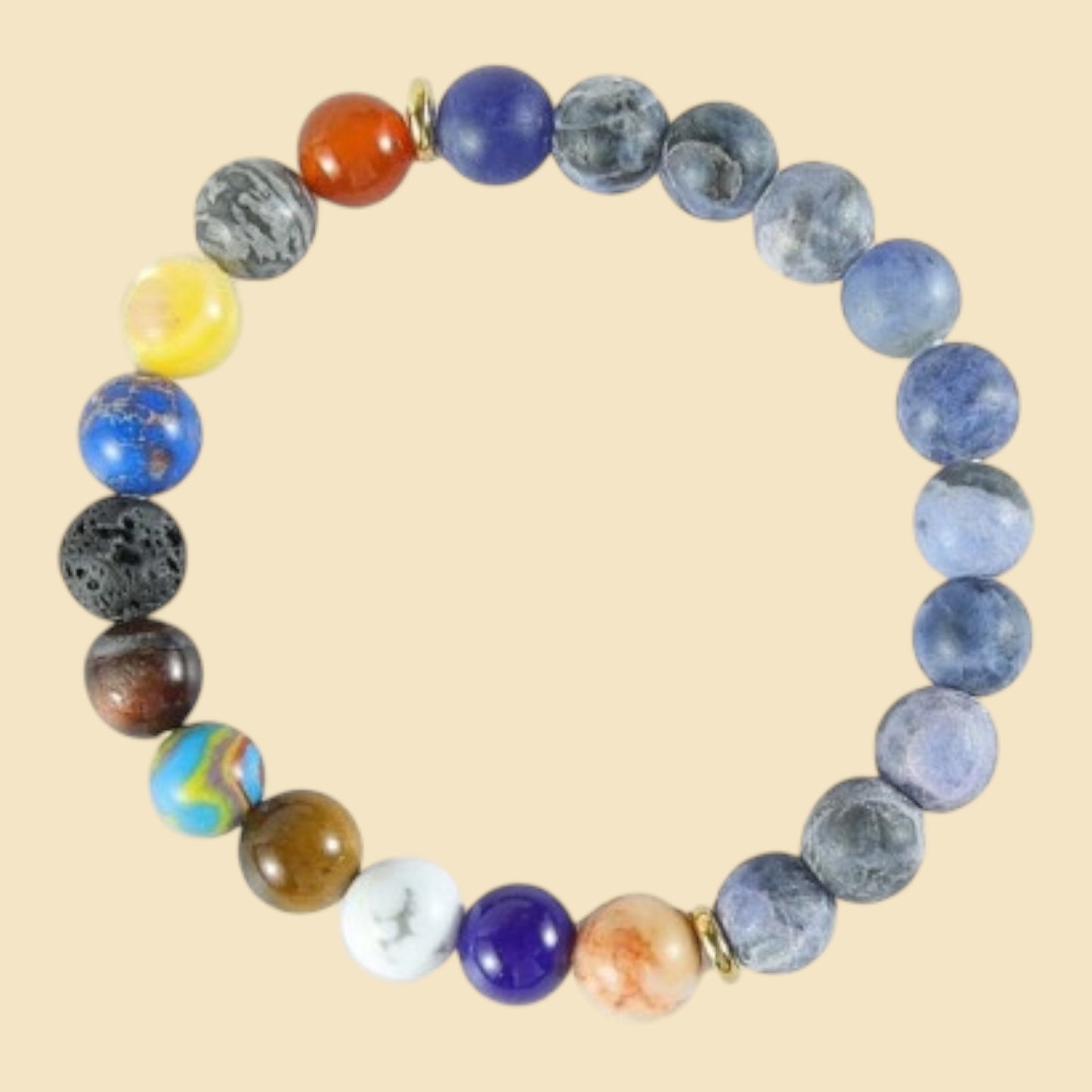 Glorex Armband Natursteine – DIY Set, 8 mm