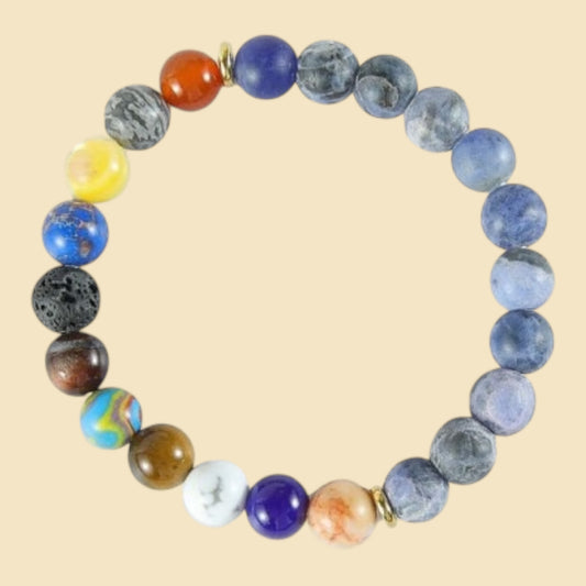 Glorex Armband Natursteine – DIY Set, 8 mm