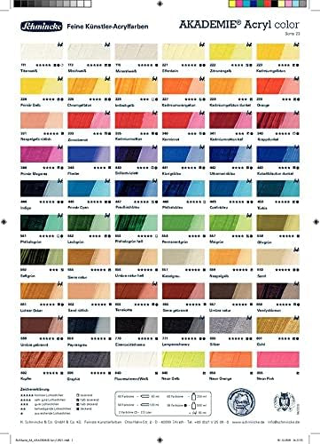 Schmincke AKADEMIE Acryl Karton-Malset – 8 Farben à 20 ml