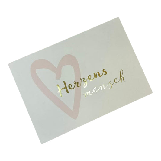 Postcard. A person of the heart.