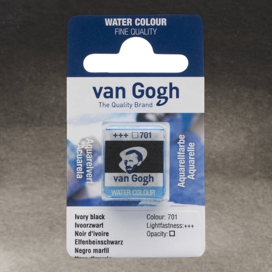 Van Gogh Aquarellfarbe Näpfchen Elfenbeinschwarz 701