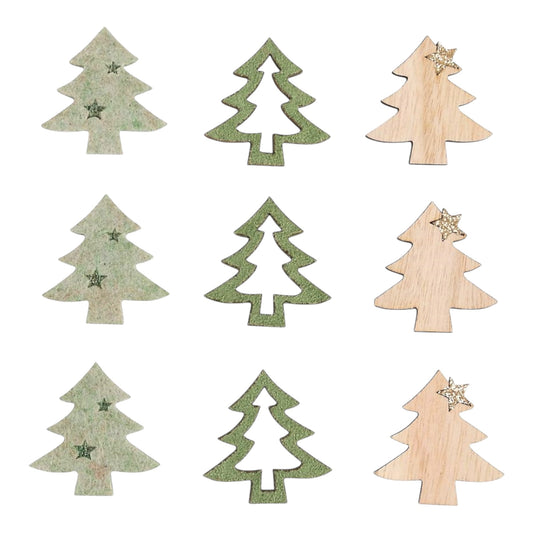 Rayher Holz + Filz Streuteile – Weihnachtsbaum