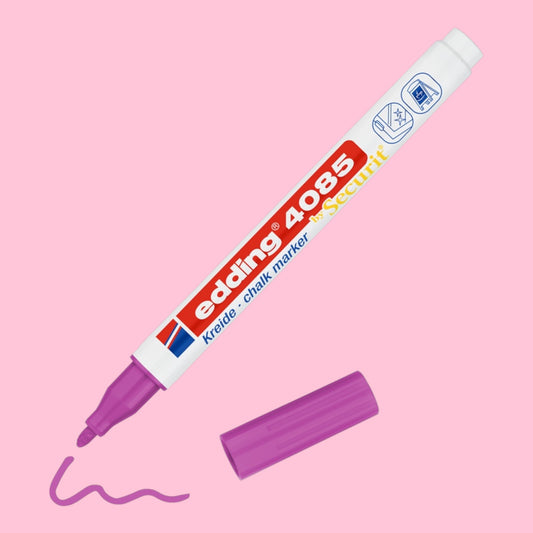 Edding 4085 Kreidemarker Himbeer, Rundspitze 1-2 mm
