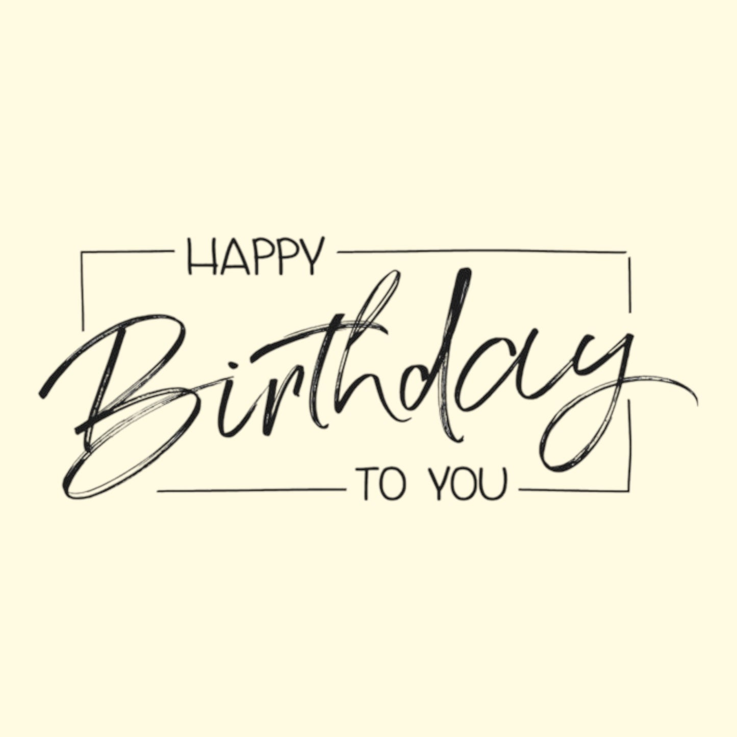 Rayher wooden stamp Happy Birthday to you, 4x9cm