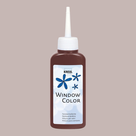 Kreul Window Color Konturenfarbe, 80 ml, Dunkelbraun
