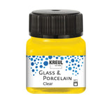 Kreul Glass & Porcelain Clear, Porcelain and Glass Paint Transparent Sun Yellow 16202