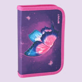 Schüler Etui "BUTTERFLY" 1-Zipp, 50-tlg.