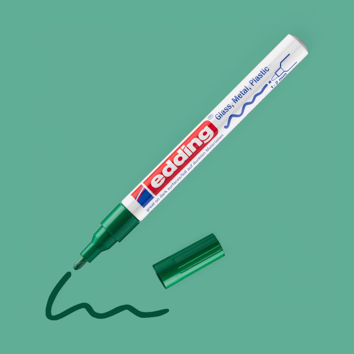 Edding 751 Gloss Paint Marker Green, 1-2 mm
