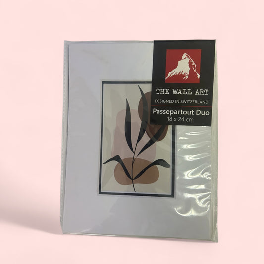 Passepartout Duo white / black