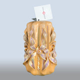 Geschnitzte Kerze Mittel - Sandy Silk