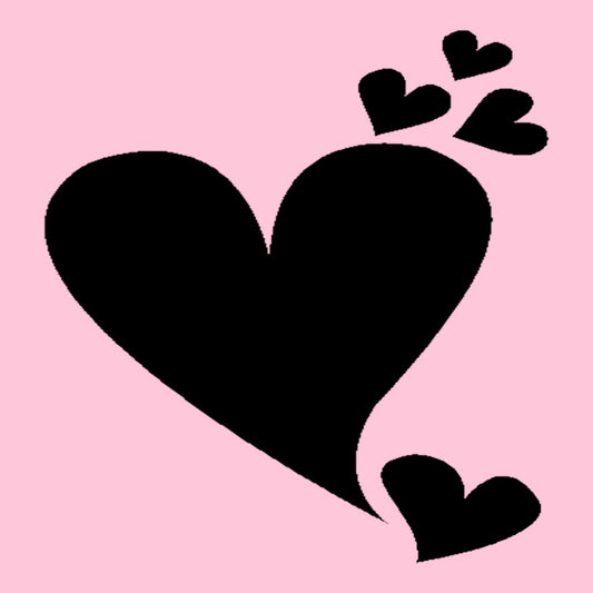 Glorex Reliefeinlage Herzen / Badewanne