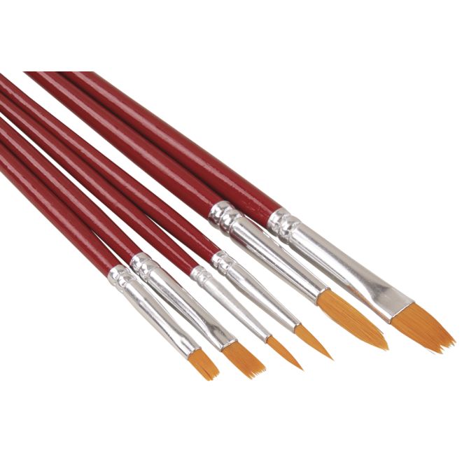 Rayher Brush Set Hobby Creative, FSC 100% -Set with 6 brushes