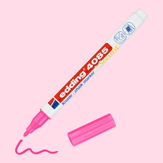 Edding 4085 Kreidemarker Neonpink, Rundspitze 1–2 mm