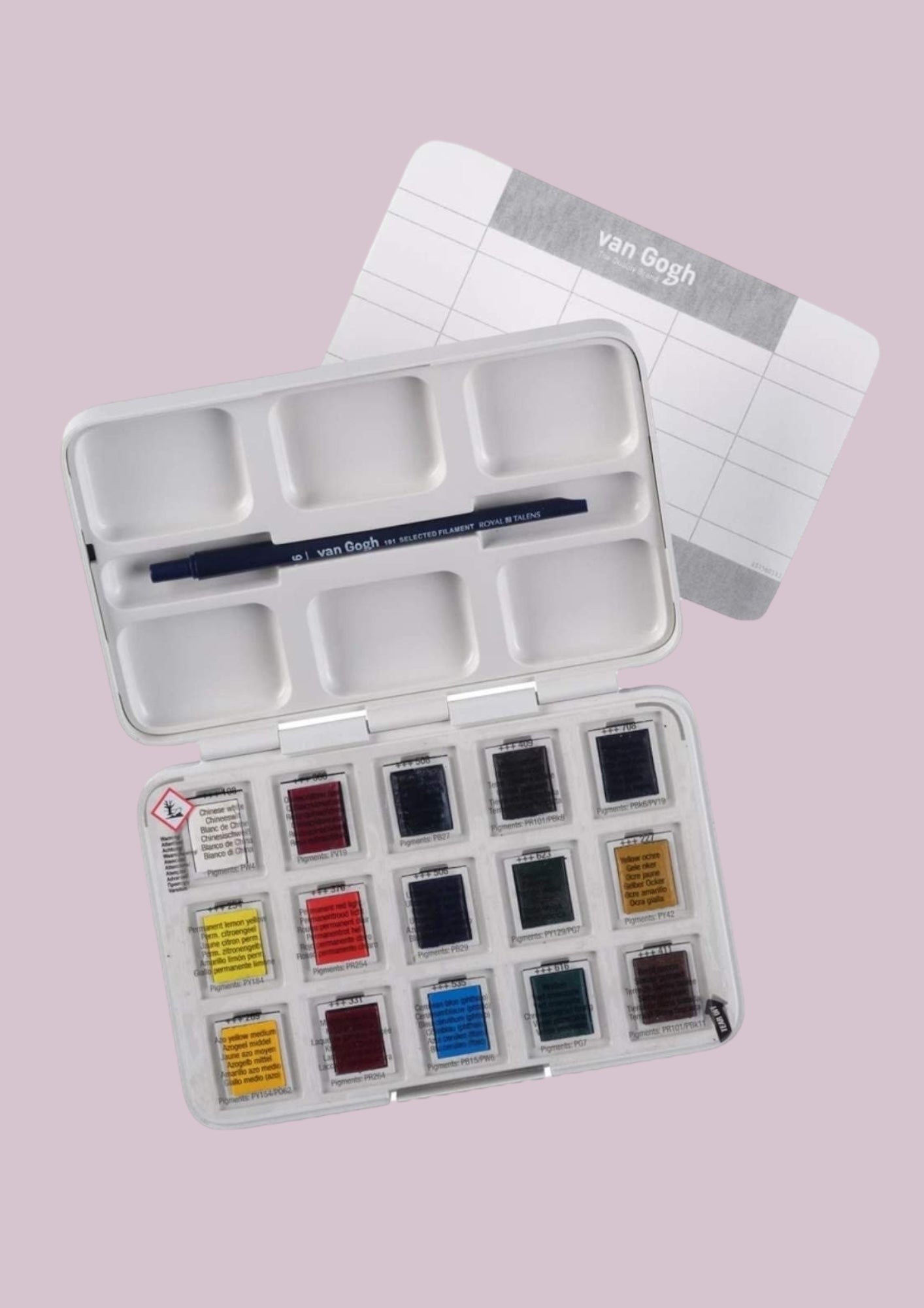 Van Gogh Aquarell Pocket Box – 15 halbe Näpfchen 12 + 3 gratis