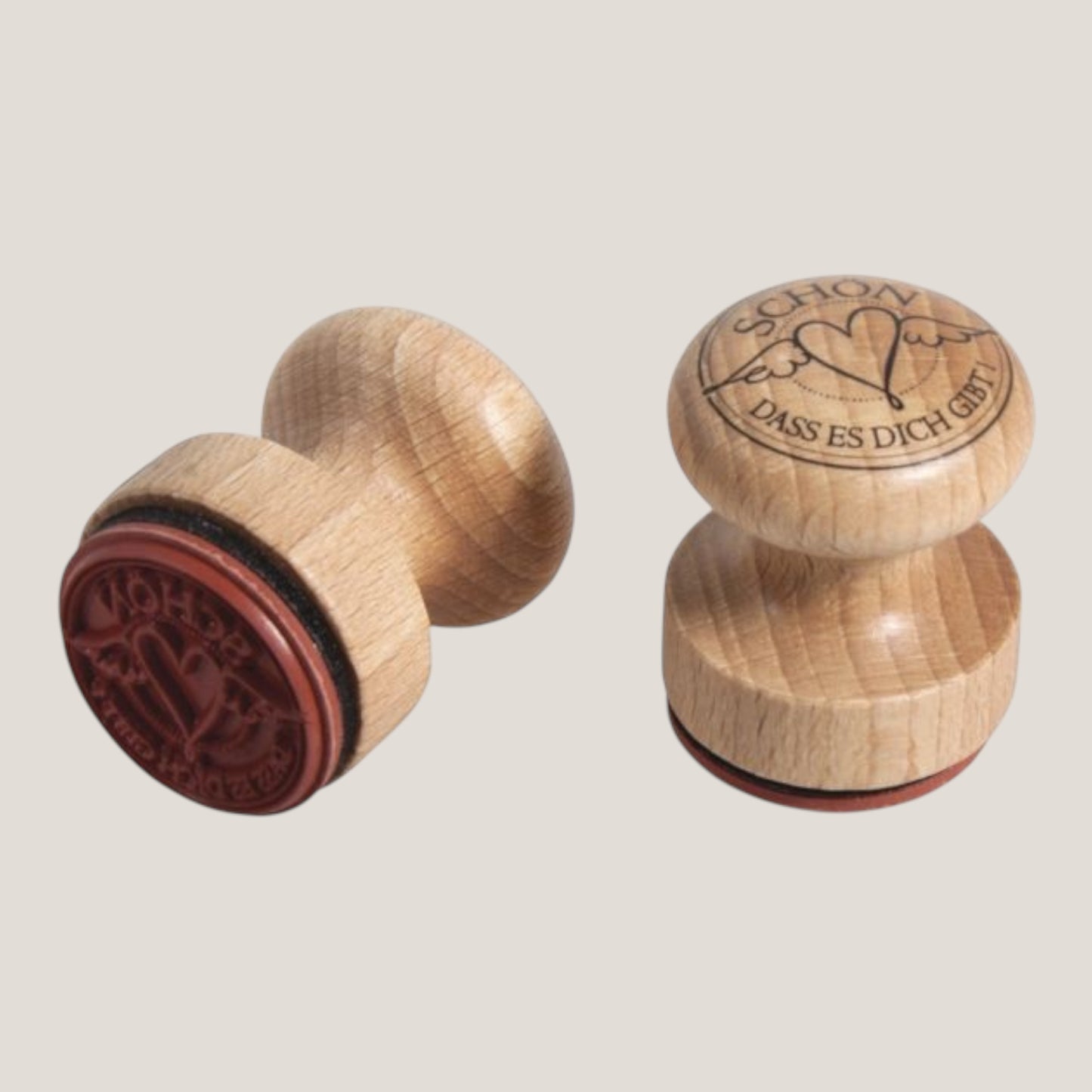 Rayher Holzstempel Schön,dass es Dich gibt , Ø 3 cm