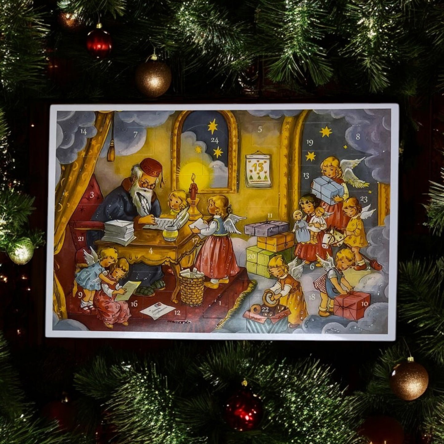 postcard Advent calendar