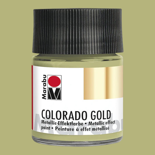 Marabu Colorado Gold Metallic-Effektfarbe , Metallic-Grüngold 769