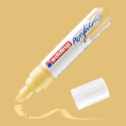 Edding 5000 Acrylmarker pastellgelb 915 , Keilspitze 5-10 mm