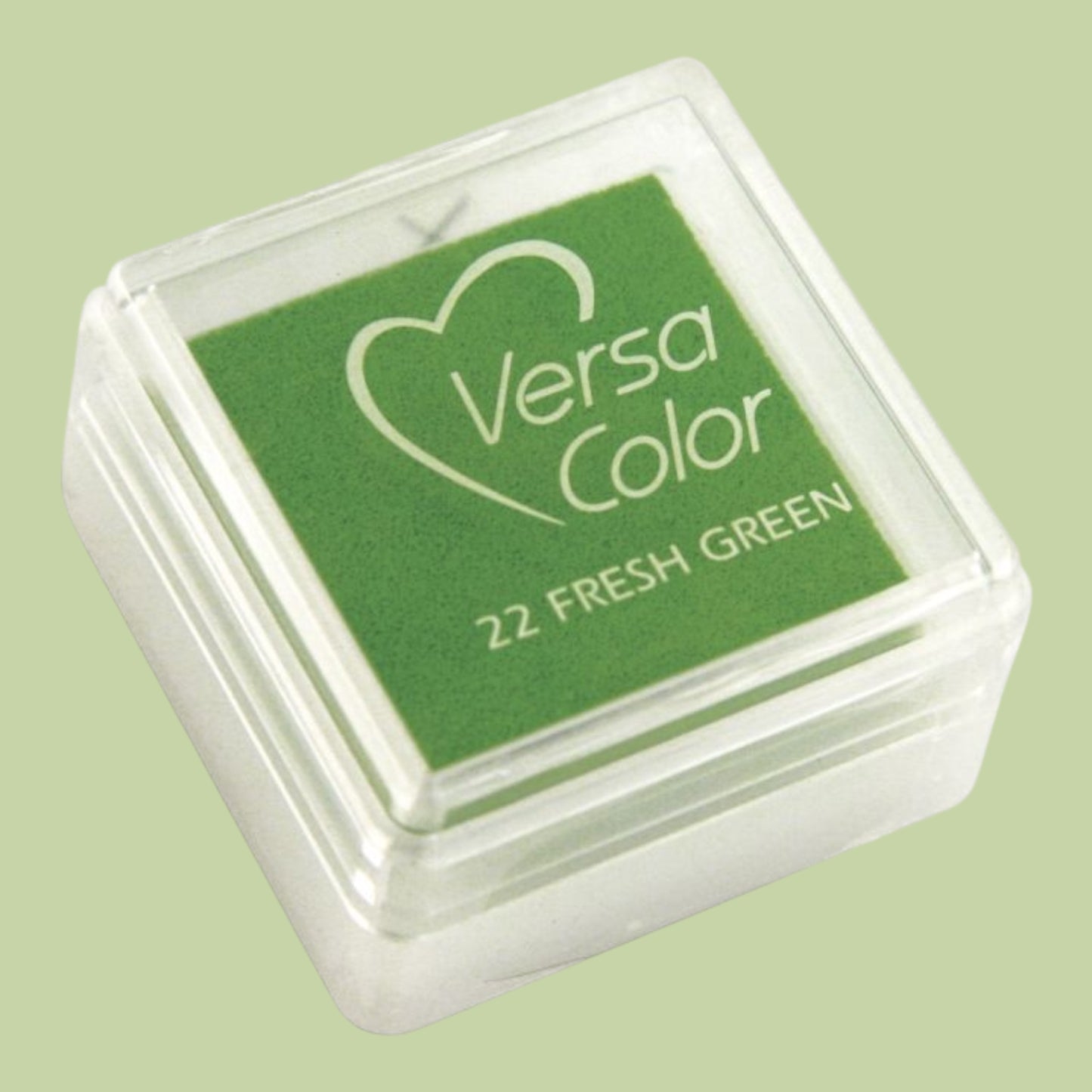 Rayher Versacolor ink pad, 22 grass green stamp areas 2.5x2.5 cm