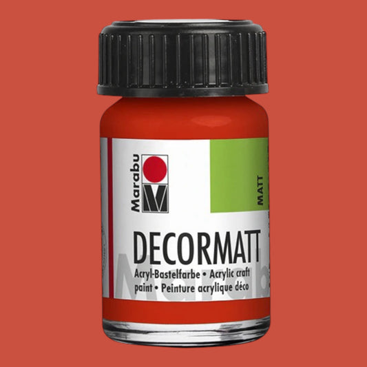 Marabu Decormatt Acryl Zinnoberrot Hell 030