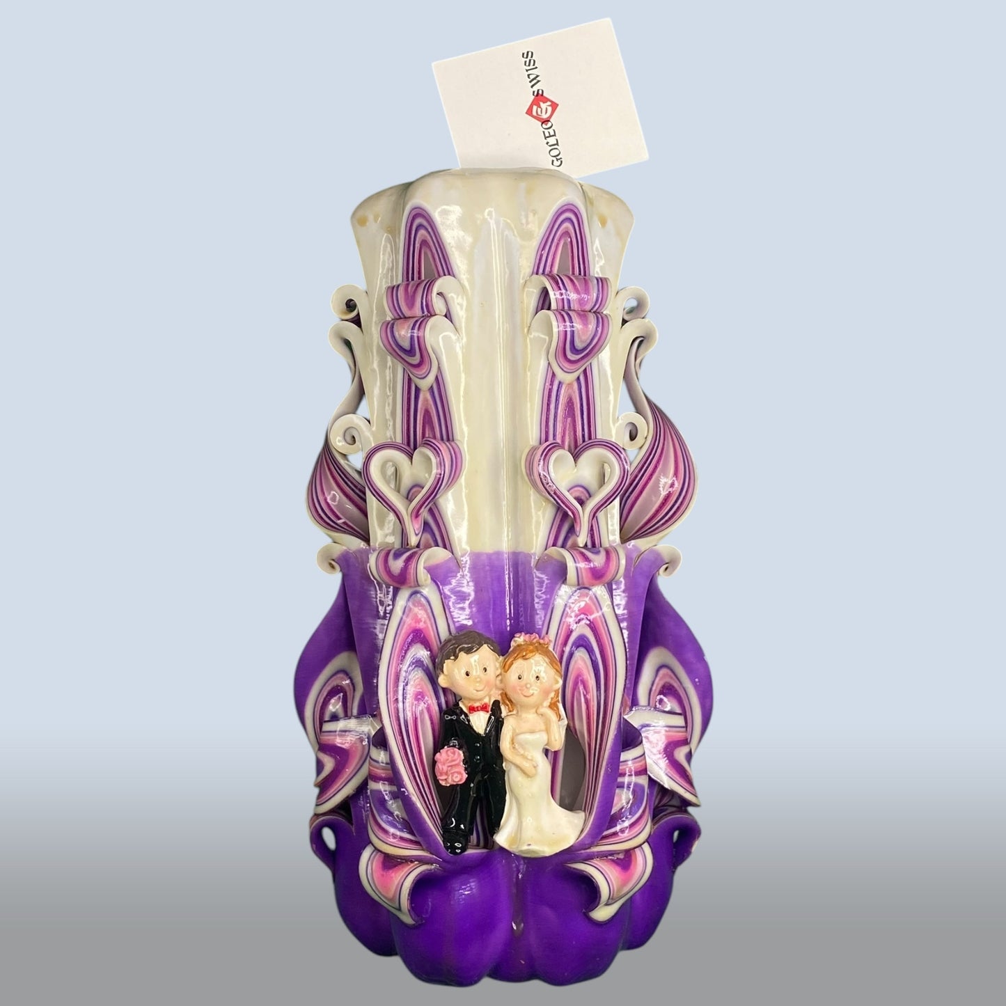 Geschnitzte Kerze Gross - Sweet Vow