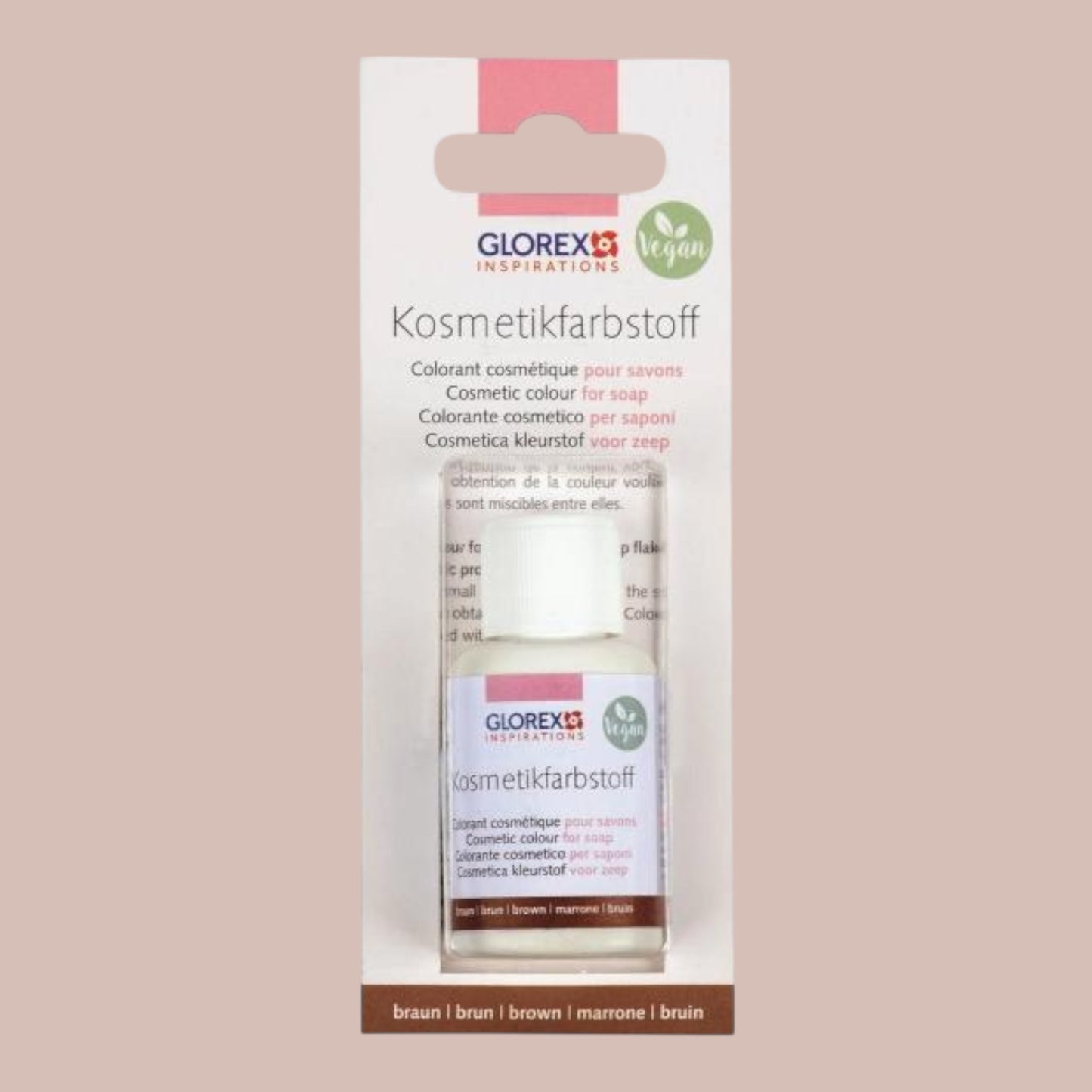 Glorex Kosmetikfarbstoff Braun 20 ml