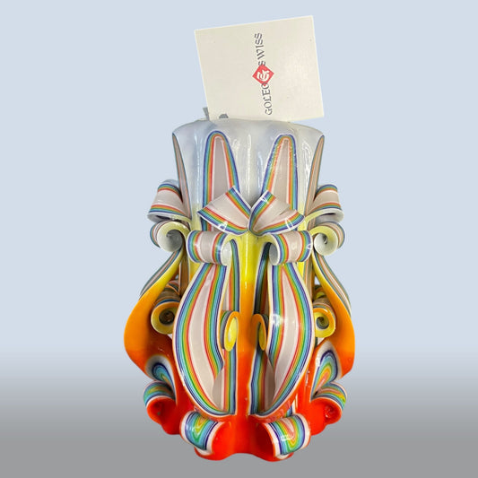 Geschnitzte Kerze Mittel - Sunset Breeze