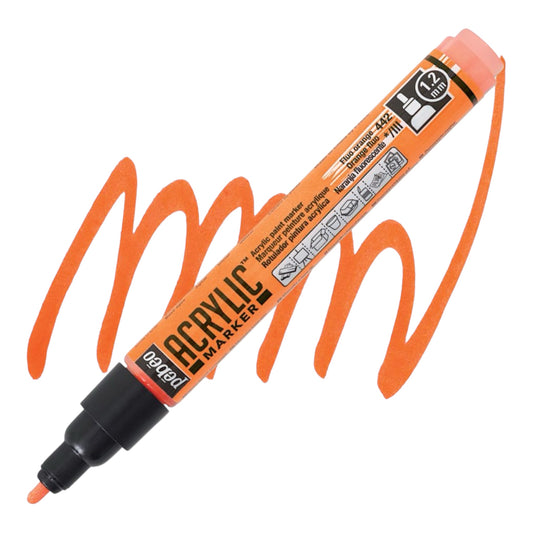 Pébéo Acrylic Marker PTE 1.2mm Orange Fluo 442