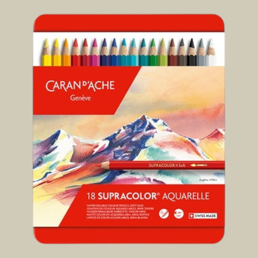 Caran d’Ache Supracolor Aquarellstifte – 18 Stück