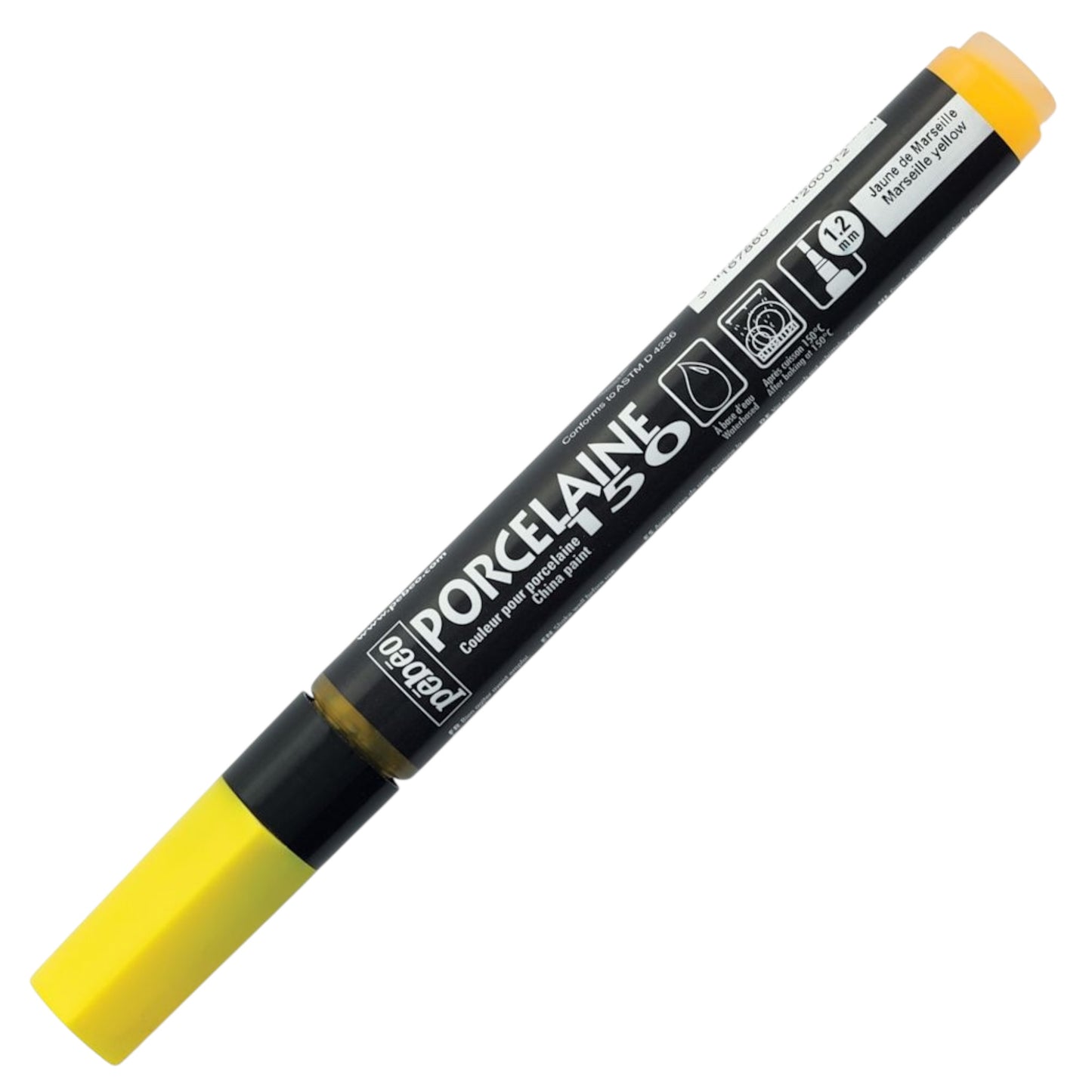 Pebeo Porcelaine 150 Paint Marker - Marseille Yellow, Breit