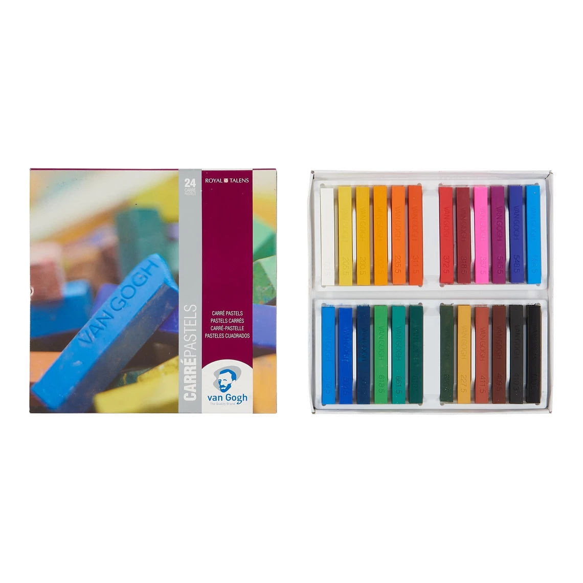 Van Gogh Basis-Set Carré Hard Pastell – 24 Farben