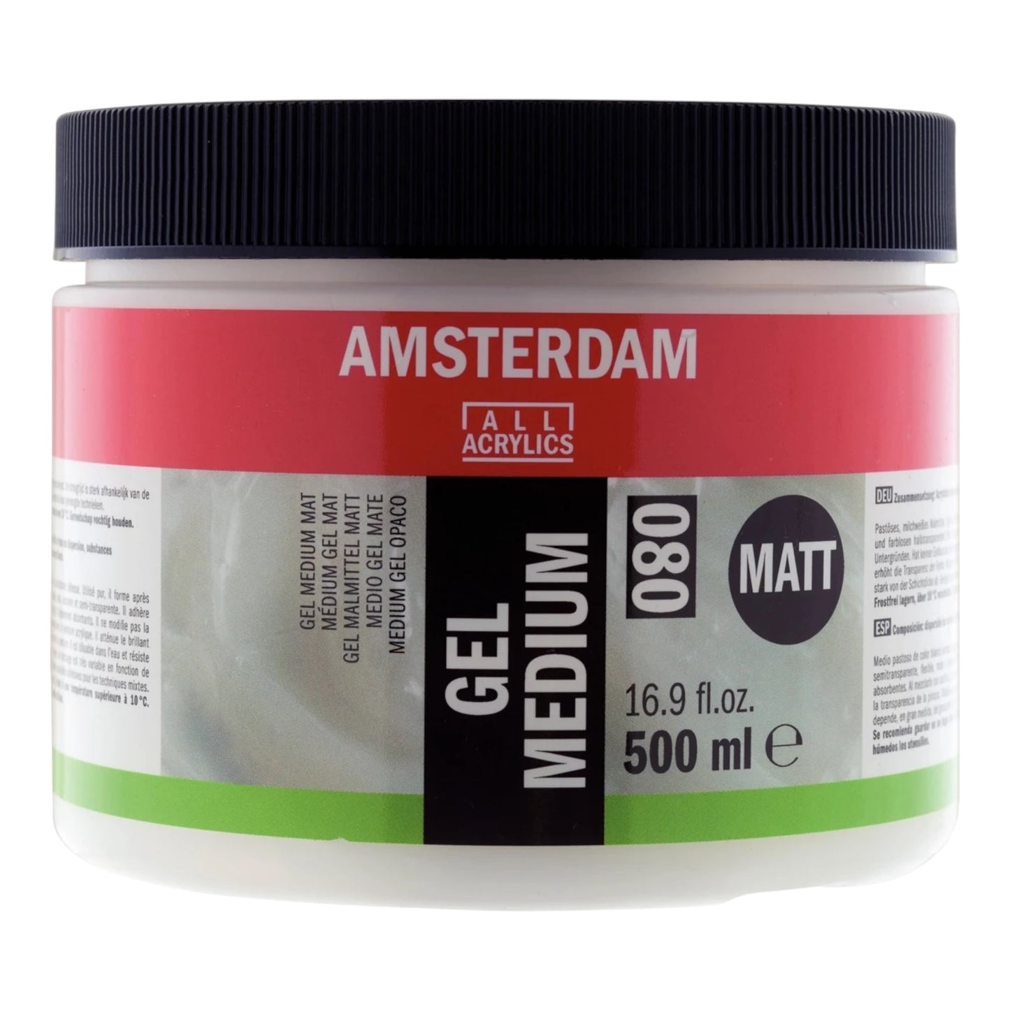 Amsterdam Gel Malmittel Matt – 500 ml (Gefäß 080)