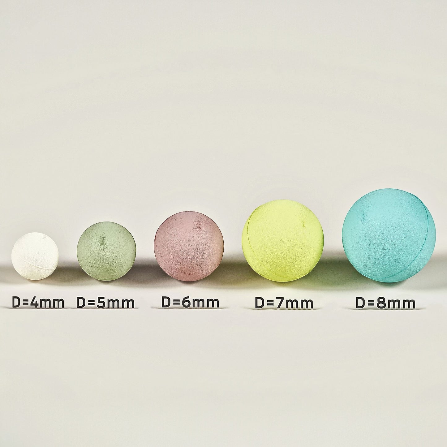 Goleo Pressformen für Badebomben – Rund, 5 Größen (Ø 4–8cm)