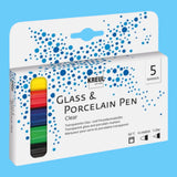 Kreul Glass & Porzellan 5er-Pack Clear
