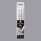 Sakura Gelly Roll Rollerball, Brite White, 3 Stück – Set mit 3 Stiften