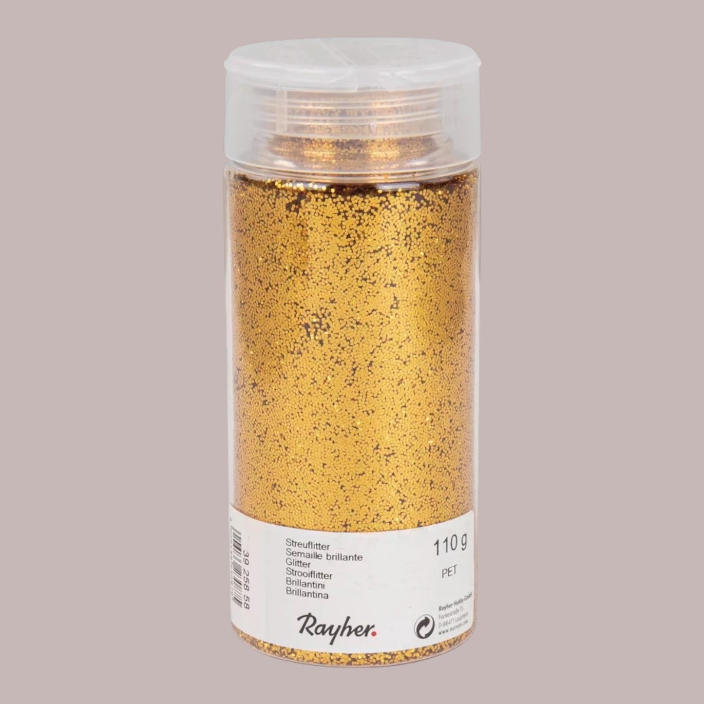 Rayher Glitter PET Yellow Gold 110 g