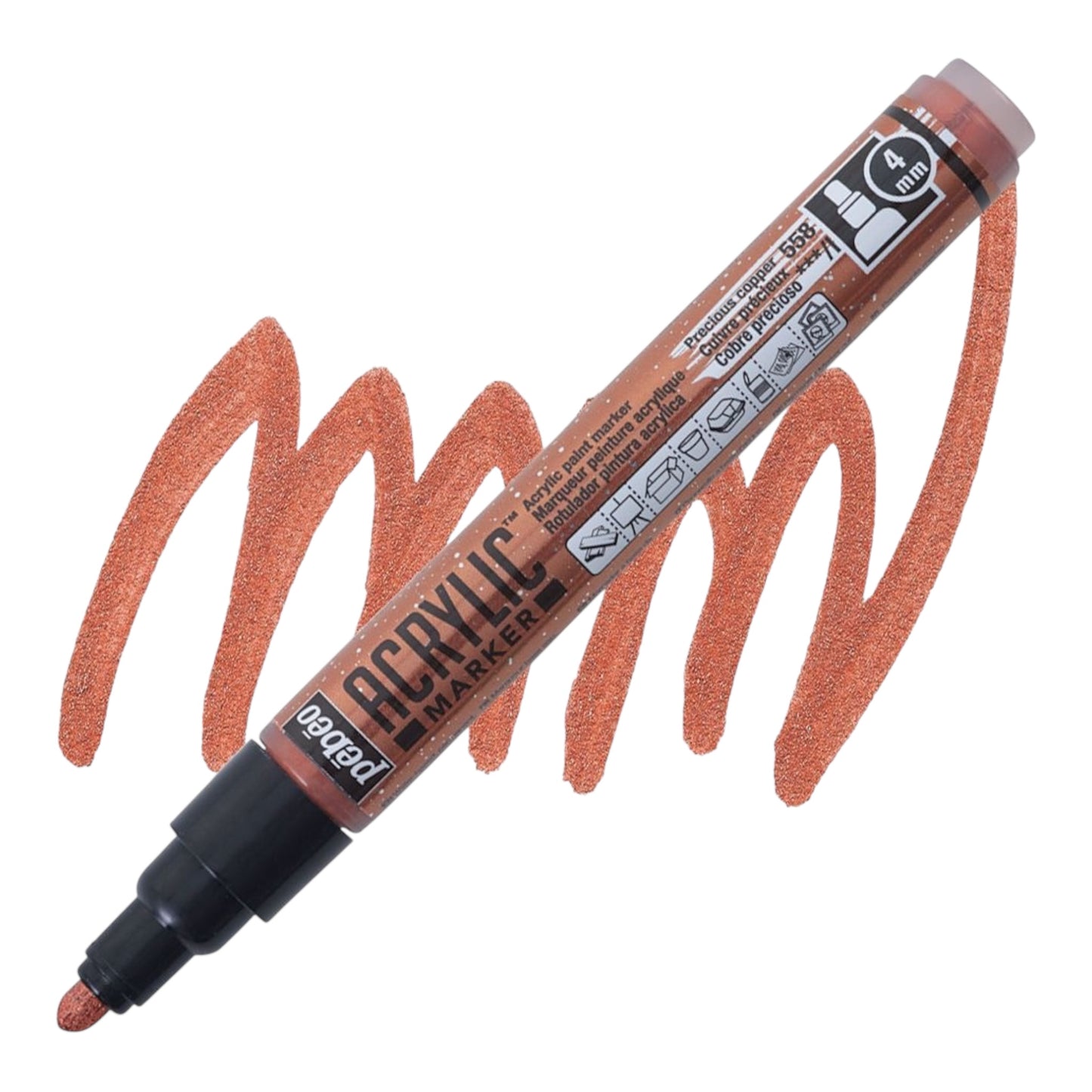Pébéo Acrylic Marker PTE 4mm Cuiv Prec 558